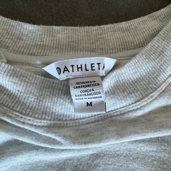 Athleta Bliss Sweatshirt Top Size M - Picture 4 of 5